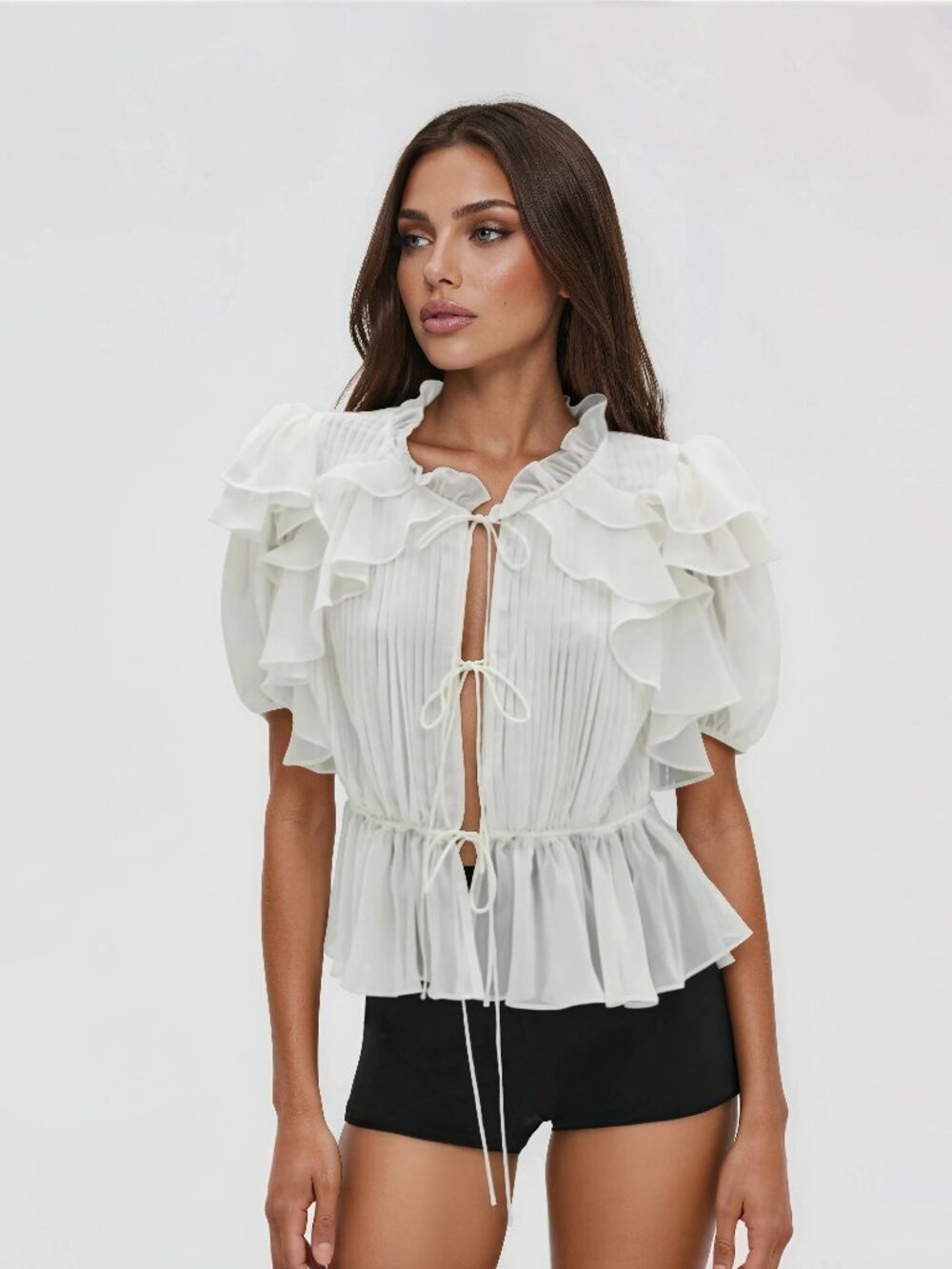For Love & Lemons Contessa Top - Cream